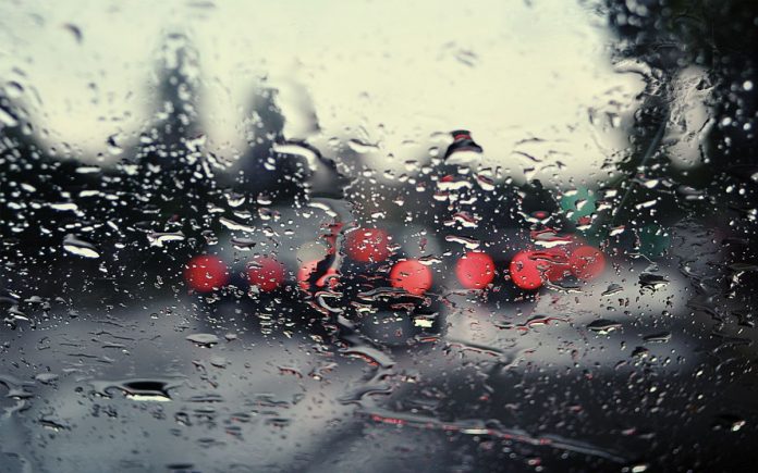 Window Rain Car Traffic Lights Desktop Wallpaper